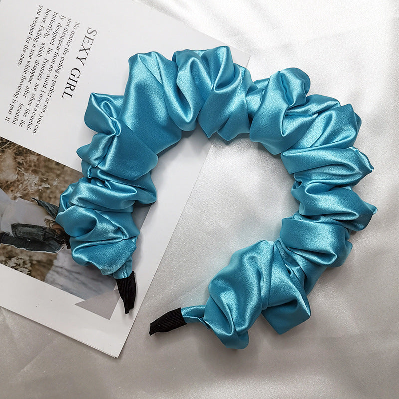 Handmade Black Satin Headband
