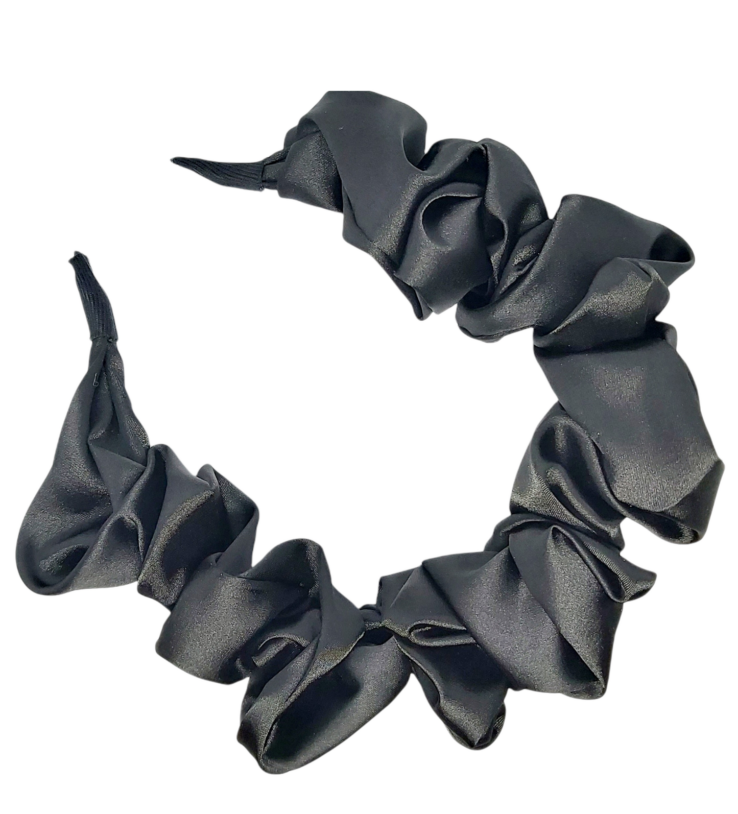 Handmade Blue Satin Headband