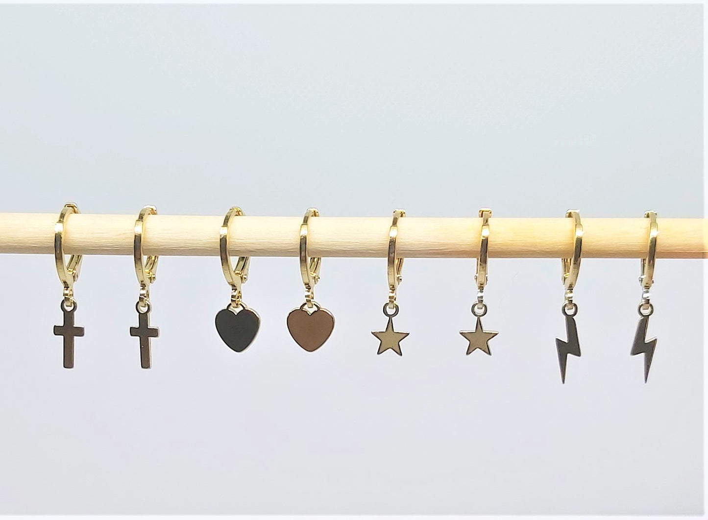 Charming Heart Huggie Earrings