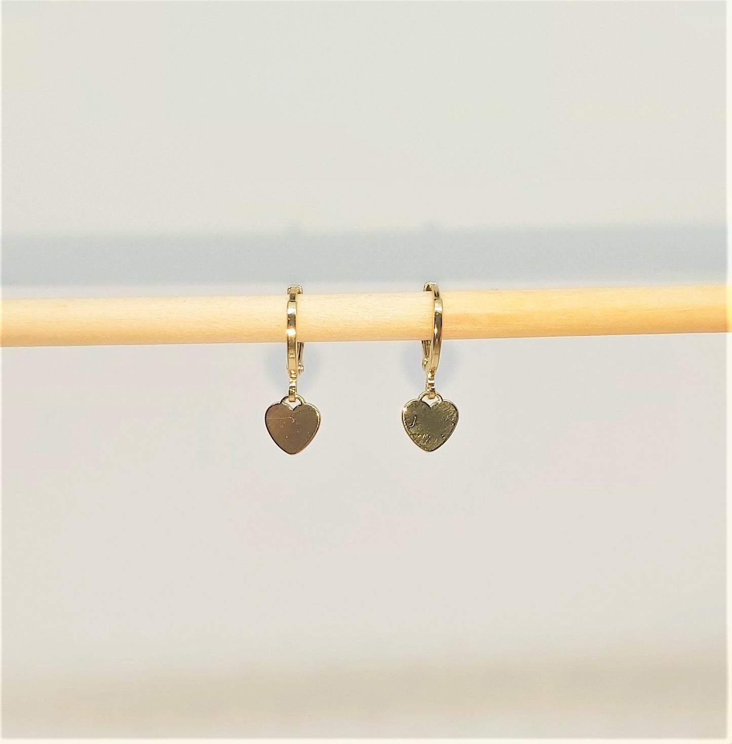 Charming Heart Huggie Earrings