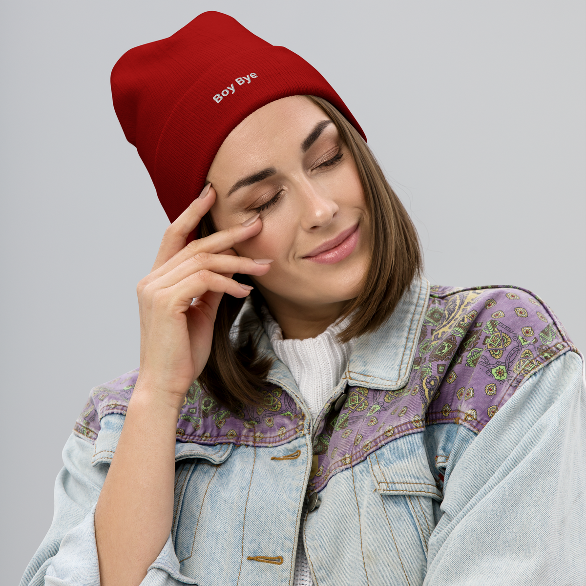 Boy Bye Cuffed Beanie