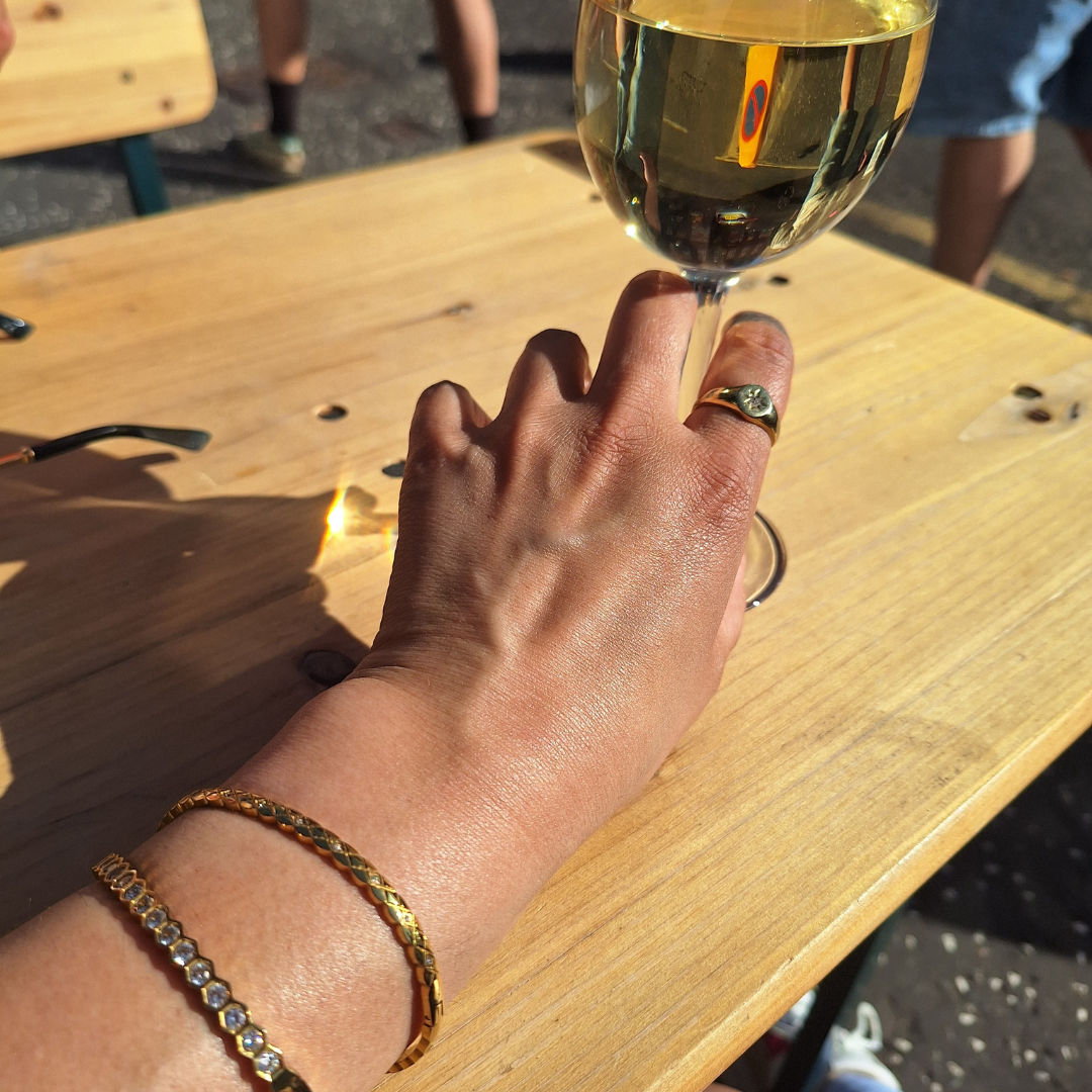 18K Plated Honey Bee Bangle