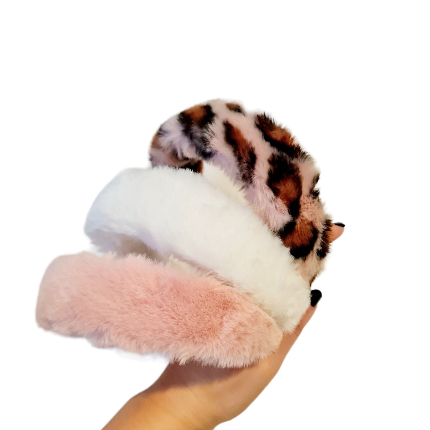 Fiesty Leopard Print Fluffy Headband