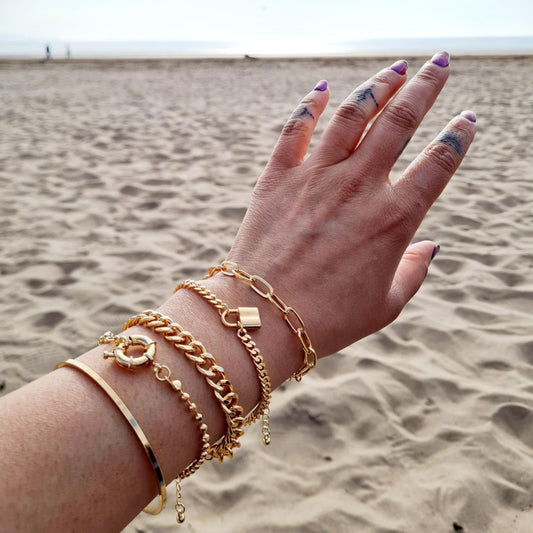 Boho Gold Plated Multi-Pack Bracelet Set