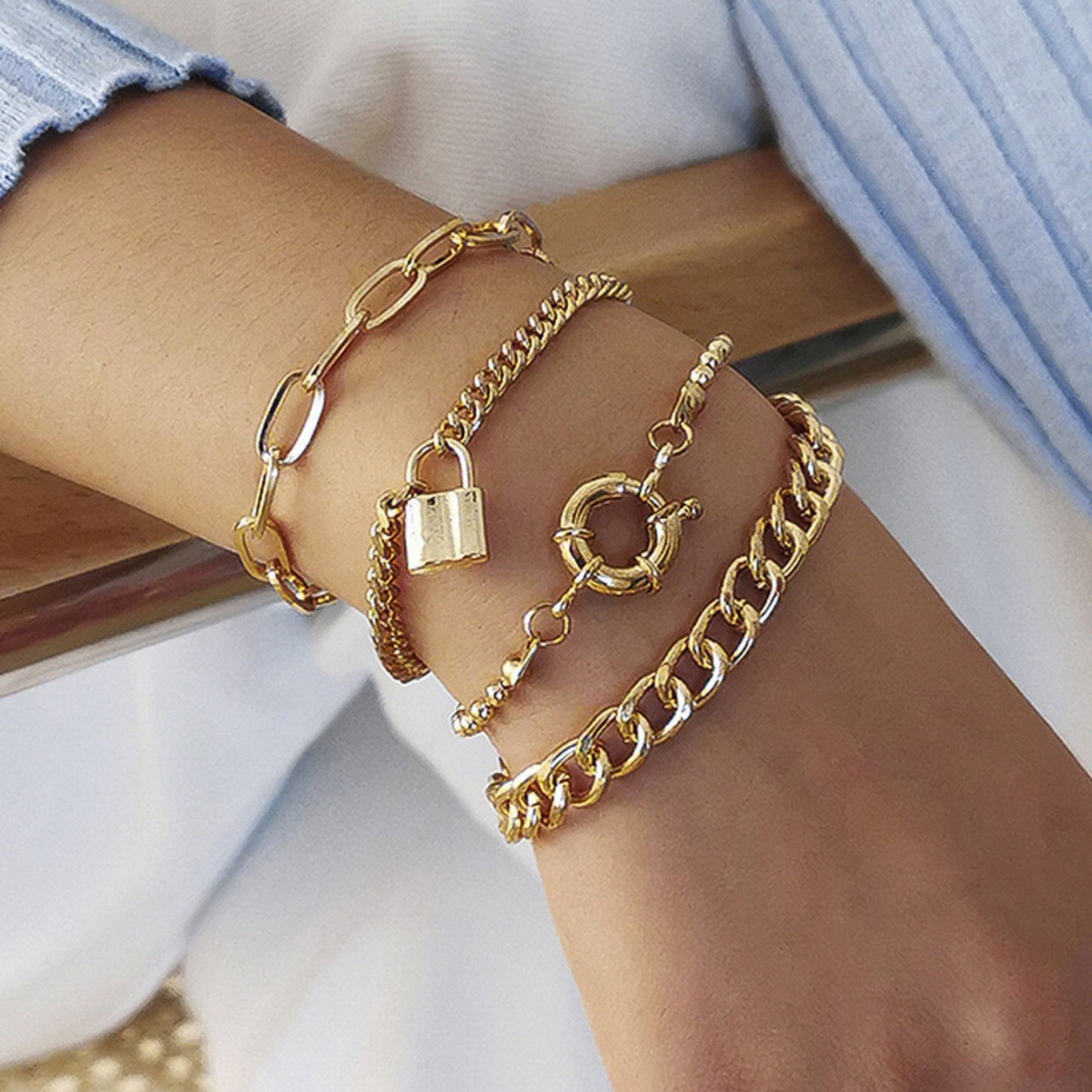 Boho Silver Plated Multi-Pack Bracelet Set