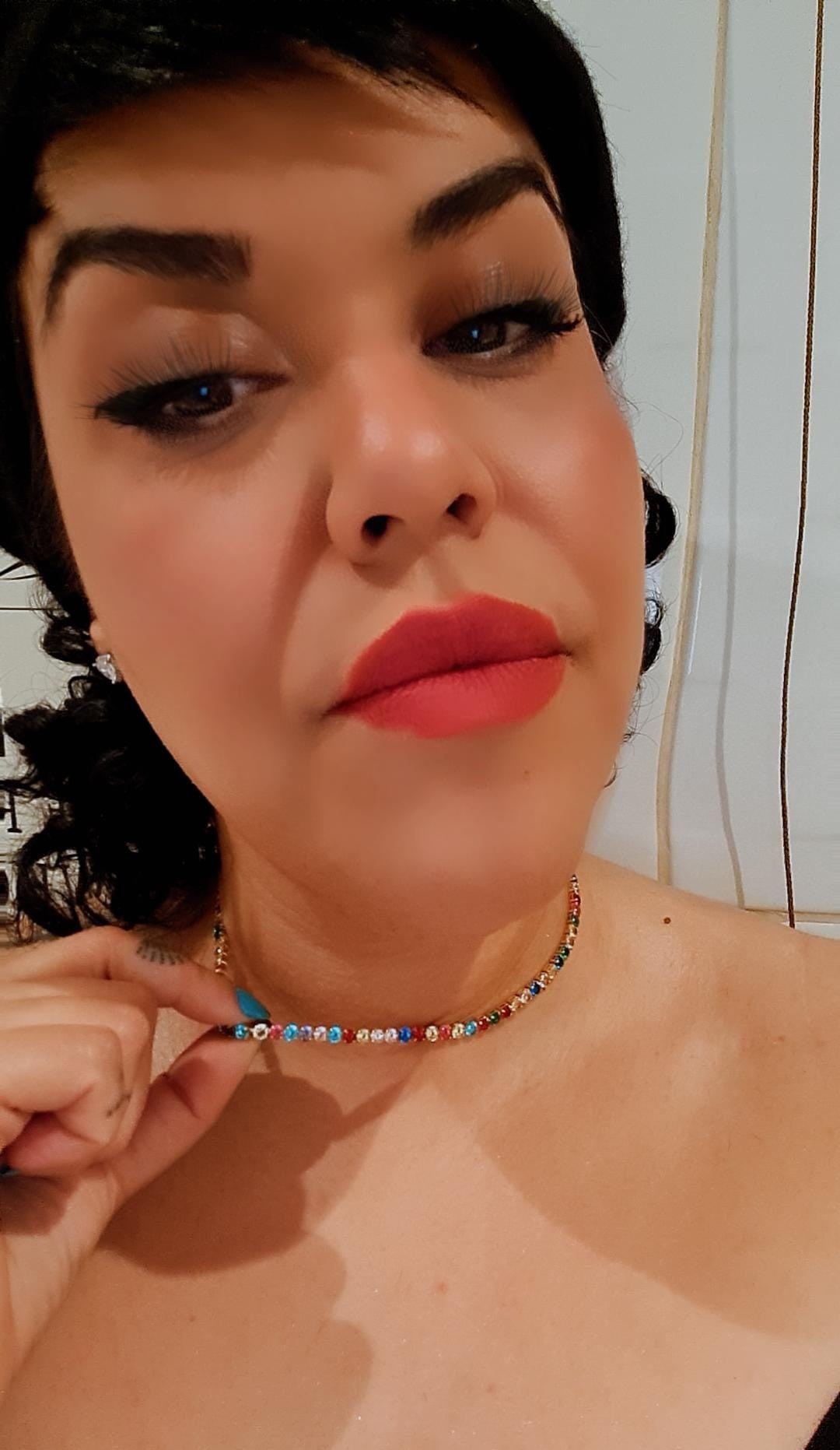 Pride Gold Plated Rainbow Sparkle Necklace