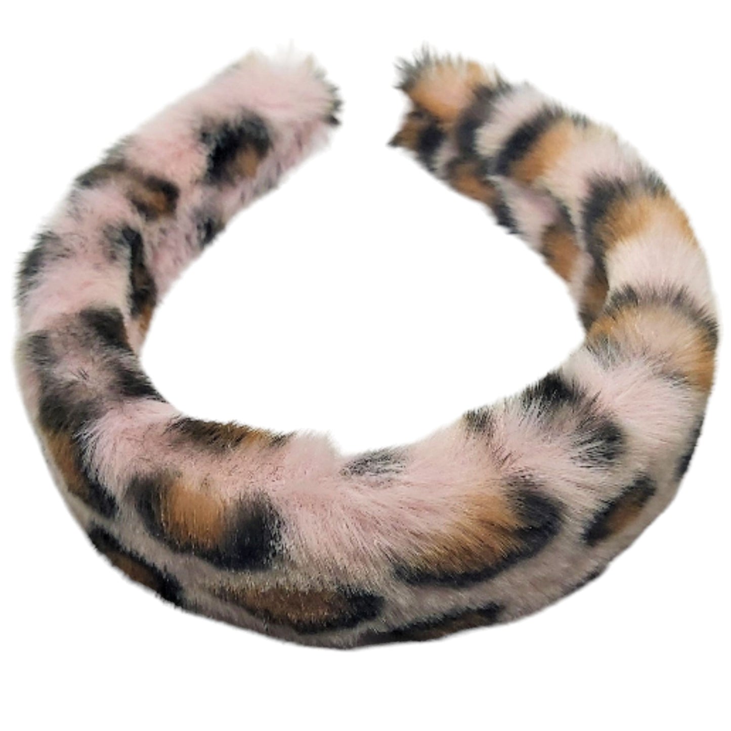 Fiesty Leopard Print Fluffy Headband