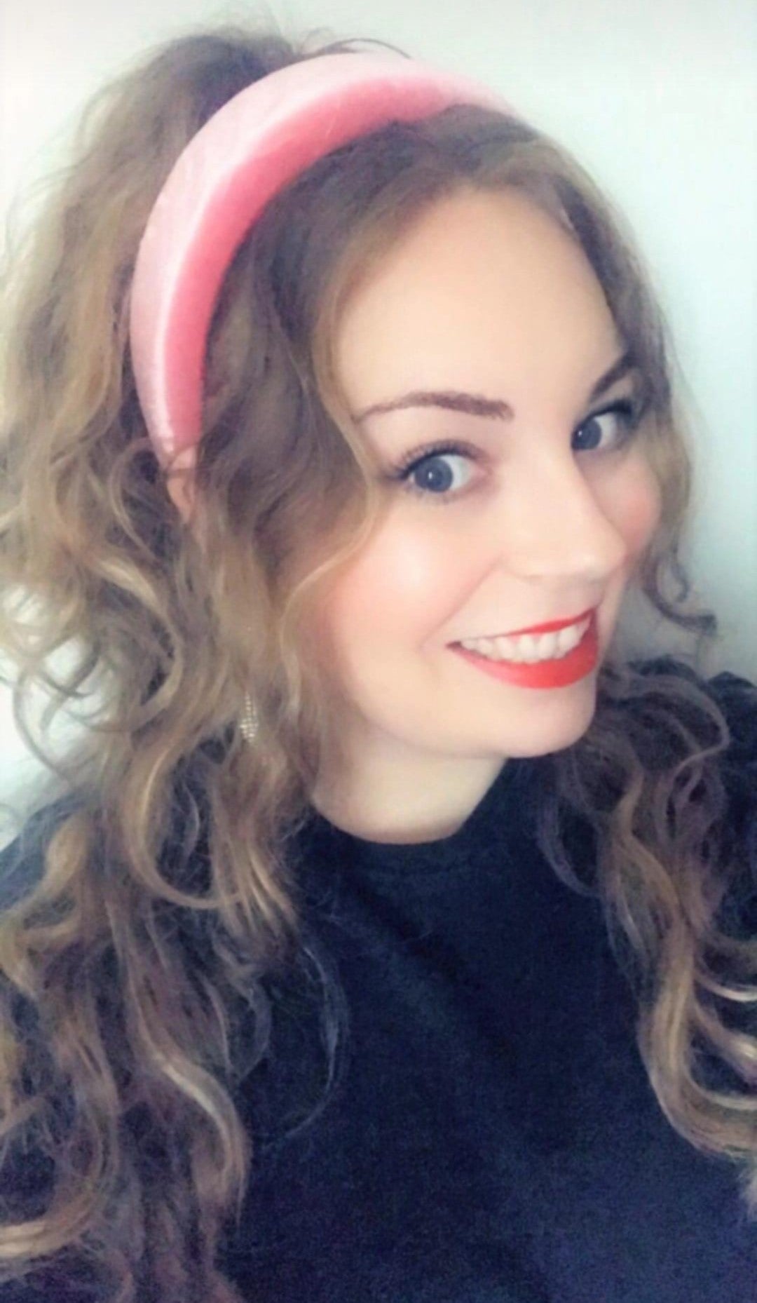 Blue Handmade Velvet Headband