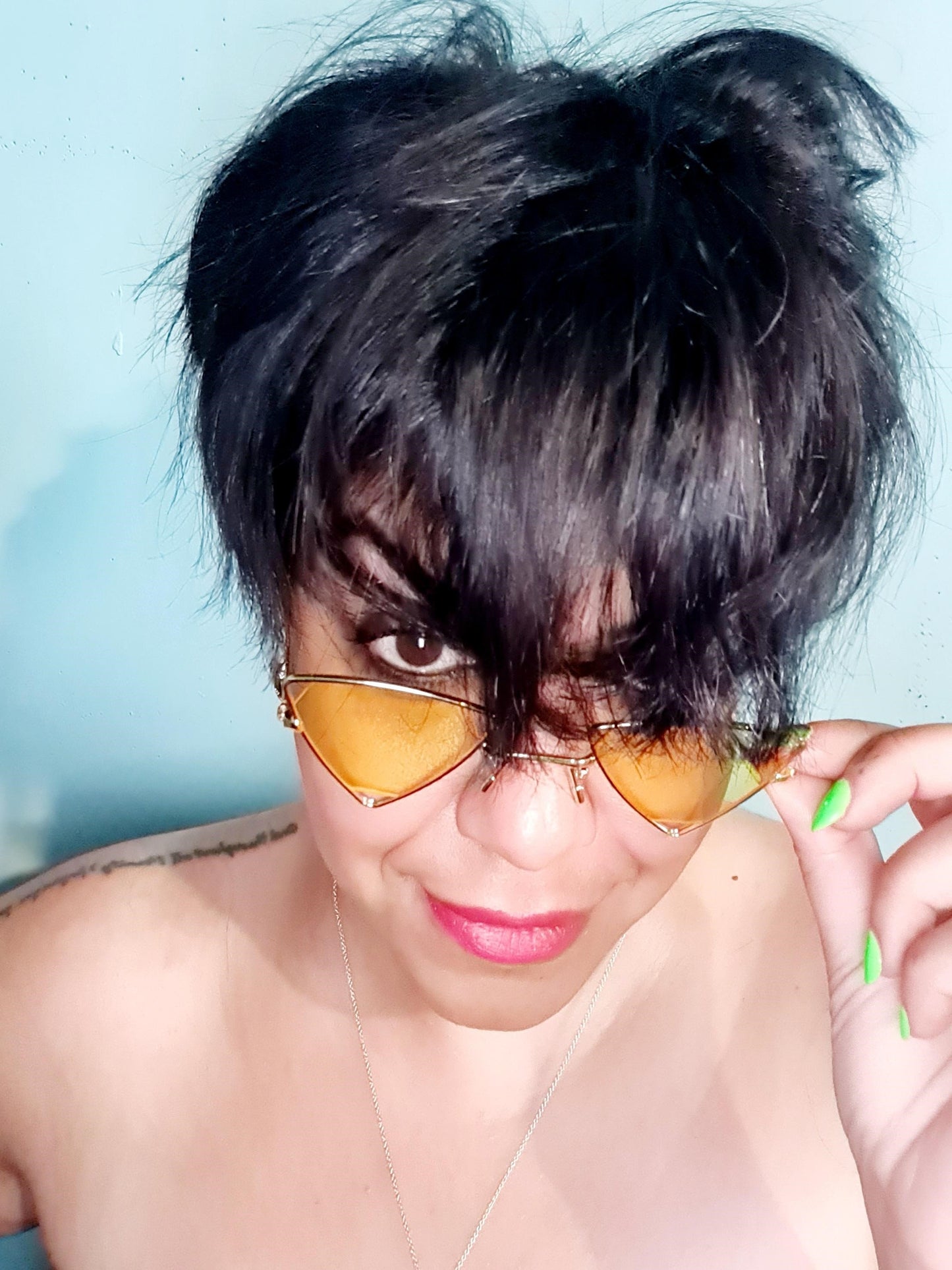 Rock Star Black Triangle Sunglasses