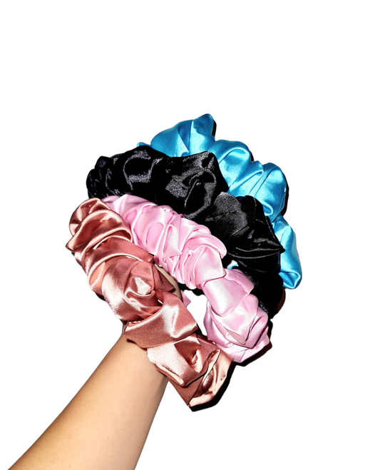 Handmade Champagne Satin Headband
