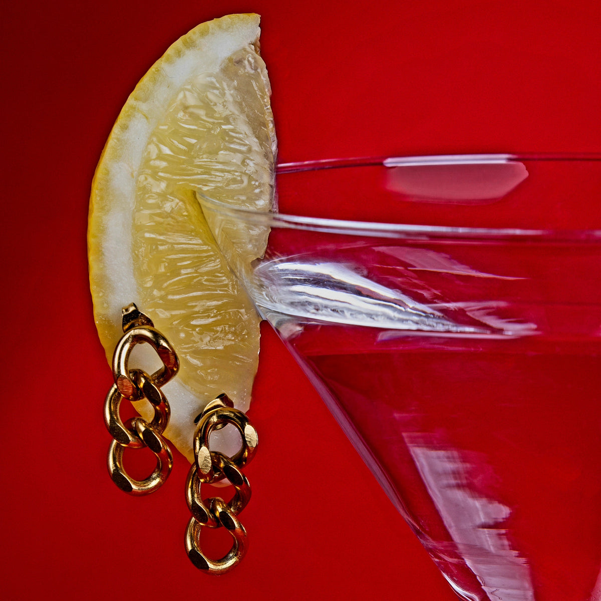 Hooked On You Curb Chain Drop Earrings